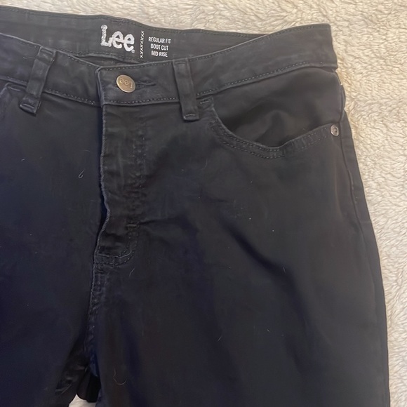 Lee jeans black 8 M boot cut mid rise - Picture 6 of 15